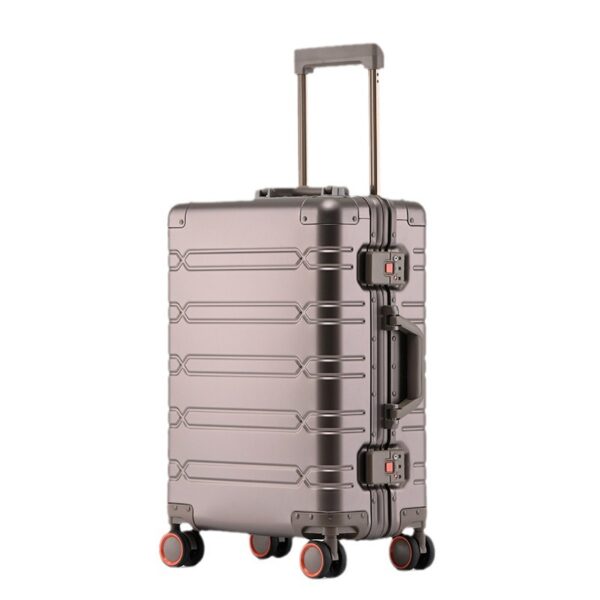 All-aluminum magnesium alloy trolley case travel luggage business 20-inch boarding universal wheel silent retro trend 24 men and women - Image 5