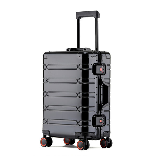 All-aluminum magnesium alloy trolley case travel luggage business 20-inch boarding universal wheel silent retro trend 24 men and women - Image 2