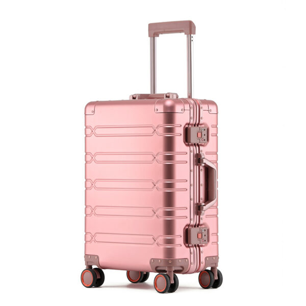 All-aluminum magnesium alloy trolley case travel luggage business 20-inch boarding universal wheel silent retro trend 24 men and women - Image 3