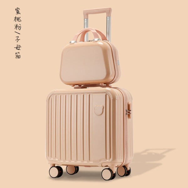 18 inch cabin luggage manufacturer supply bear cartoon small suitcase trolley case children's suitcase - Image 2