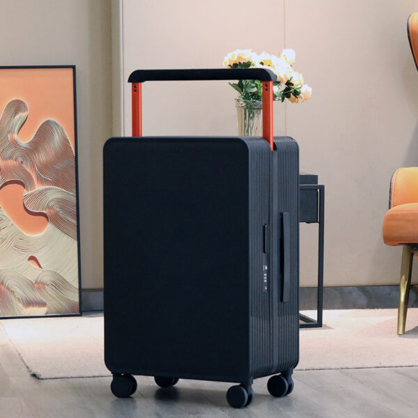 Manufacturers supply new wide trolley suitcase silent universal wheel pure PC 20 inch cabin suitcase light luxury suitcase