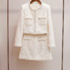 New style stylish tweed heavy beaded jacket