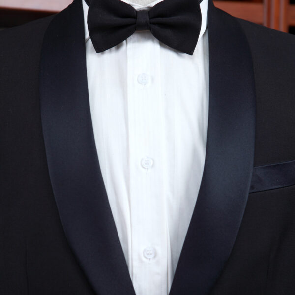 C40802-  Black suit dress wedding groom performance clothes emcee brand suit - Image 2