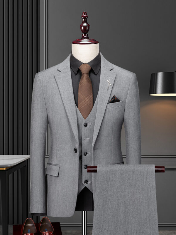 C40825  Romon new men's suits men's three-piece suits Korean style slim fit formal wear